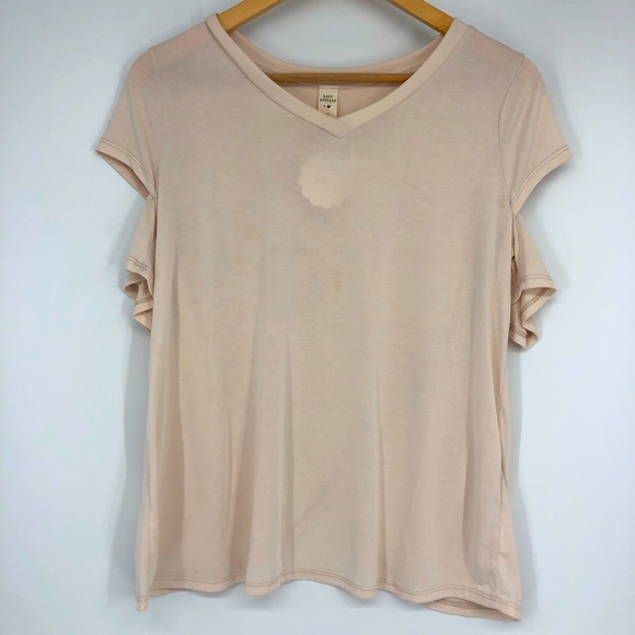 NWT Lazy Sunday V-Neck Criss Cross Back Tee - Picture 2 of 7